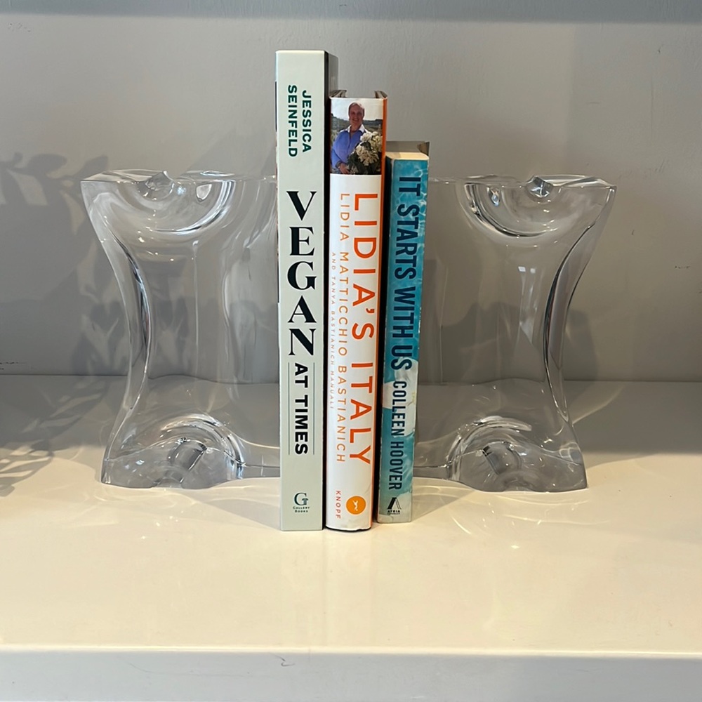 Vintage MCM Ritts Astrolite Lucite Bookends - Picture 2 of 7